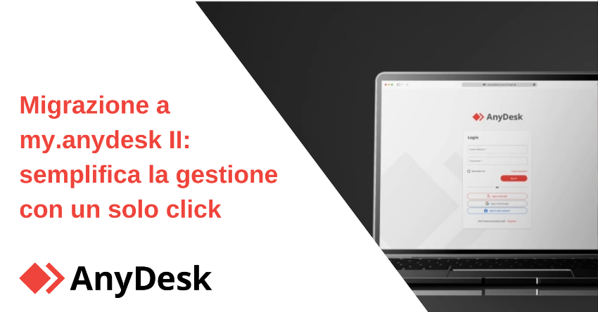 Migrazione a my.anydesk II: semplifica la gestione con un solo click 